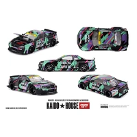 Mini GT 1/64 Nissan Skyline GT-R R34 Kaido Works (V2 Aero) HKS Diecast Model Car