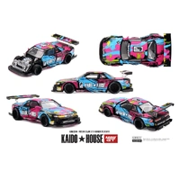 Mini GT 1/64 Nissan Silvia S13-R Kaido Splash V1 Diecast Model Car