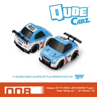 Mini GT QubeCarz Nissan GT-R (R35) LBWORKS Type 1 Rear Wing ver.1 GT Works ’70 Diecast Model Car