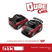 Mini GT 1/64 QubeCarz Mazda RX-7 VeilSide Fortune7 Red Diecast Model Car