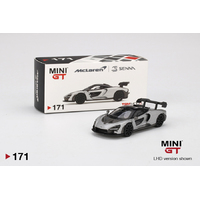 Mini GT 1/64 McLaren Senna - Silver Diecast Car
