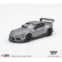 MiniGT 1/64 Pandem Toyota Gr Supra V1.0 - 2020 - Matte Grey Diecast Car