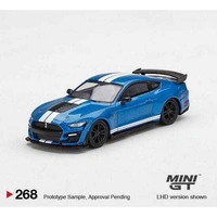 MiniGT 1/64 Ford Mustang Shelby GT500 Ford Performance Blue (RHD) Diecast Car