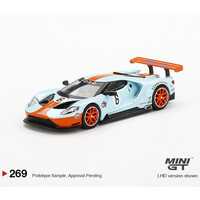 MiniGT 1/64 Ford GT GTLM - GULF Tribute Livery Diecast Car