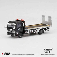 MiniGT 1/64 Isuzu N-Series Vehicle Transporter Black Diecast Truck