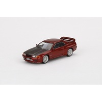 MiniGT 1/64 Nissan GT-R R32 Red Pearl w/ BBS LM Wheel Diecast Car