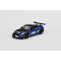MiniGT 1/64 GT NISSAN 35GT-RR Ver.2 LBWK Blue Diecast Car