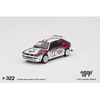 MiniGT 1/64 Lancia Delta HF Integrale Evoluzione 1992 Rally 1000 Lakes Winner #3 Diecast Car