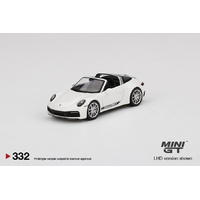 MiniGT 1/64 Porsche 911 Targa 4S - White Diecast Car