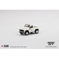 MiniGT 1/64 Land Rover Defender 90 Pickup White Diecast Car