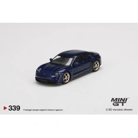 MiniGT 1/64 Porsche Taycan Turbo S Gentian Blue Metallic