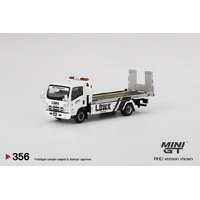 MiniGT 1/64 Isuzu N-Series Vehicle Transporter LBWK White Diecast Car