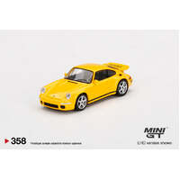 Mini GT 1/64 RUF CTR Anniversary Blossom Yellow Diecast Car