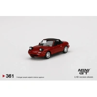Mini GT 1/64 Mazda Miata MX-5 (NA) Classic Red Headlight Up/Soft Top Diecast Car