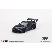 Mini GT 1/64 HKS Toyota GR Supra (A90) Downshift Blue Diecast Car