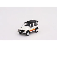 Mini GT 1/64 Land Rover Defender 90 Wagon White Diecast Car