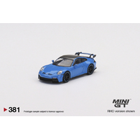 Mini GT 1/64 Porsche 911 (992) GT3 Shark Blue Diecast Model