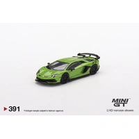 Mini GT 1/64 Lamborgini Aventador SVJ Verde Mantis Diecast Car