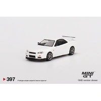 Mini GT 1/64 Nissan Skyline GT-R (R34) V-Spec N1 White Diecast Car