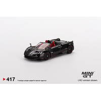 Mini GT 1/64 Pagani Huayra Roadster Black Diecast Car