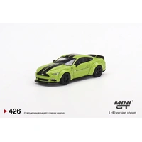 Mini GT 1/64 LB-WORKS Ford Mustang Grabber Lime Diecast Car