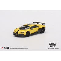 Mini GT 1/64 Bugatti Chiron Pur Sport Yellow Diecast Car