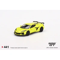 Mini GT 1/64 Chevrolet Corvette Z06 2023 Accelerate Yellow Diecast Car