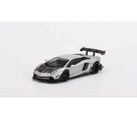 Mini GT 1/64 Lamborghini Aventador Limited Edition Matt Silver Diecast Car