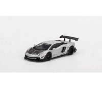 Mini GT 1/64 Lamborghini Aventador Limited Edition Matt Silver Diecast Car
