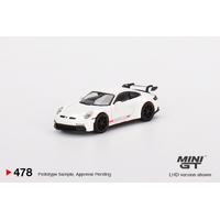 Mini GT 1/64 Porsche 911 (992) GT3 White Diecast Car