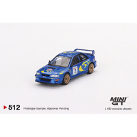 Mini GT 1/64 Subaru Impreza WRC97 1997 Rally Sanremo Winner #3 Diecast Car