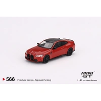Mini GT 1/64 BMW M4 Competition (G82) Toronto Red Metallic Diecast Car