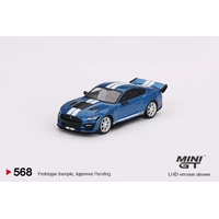 Mini GT 1/64 Shelby GT500 Dragon Snake Concept Ford Performance Blue Diecast Car