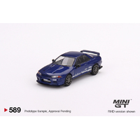 Mini GT 1/64 Nissan Skyline GT-R Top Secret  VR32 Metallic Blue Diecast Model Car