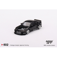 Mini GT 1/64 Nissan Silvia (S15) Rocket Bunny Black Pearl Metal Diecast