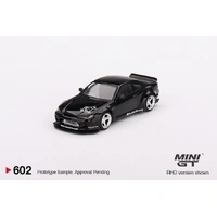 Mini GT 1/64 Nissan Silvia (S15) Rocket Bunny Black Pearl Metal Diecast