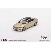 Mini GT 1/64 Mercedes Maybach S680 Champagne Metallic Metal Diecast