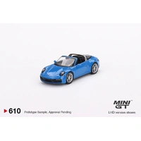 Mini GT 1/64 Porsche 911 Targa 4S  Shark Blue Diecast Car