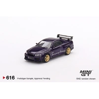 Mini GT 1/64 Nissan Skyline GT-R (R34) Tommykaira R-Z Midnight Purple Diecast Car