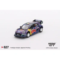 Mini GT 1/64 Ford Puma Rally1 #42 M-Sport Ford WRT 2022 Rally Italia Sardegna 2nd Place Diecast Car