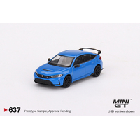 Mini GT 1/64 Honda Civic Type R Boost Blue Pearl 2023 Diecast Car