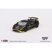 Mini GT 1/64 Lamborghini Huracán STO Nero Noctis Diecast Car