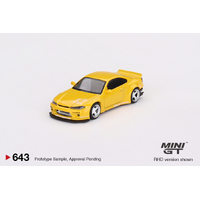 Mini GT 1/64 Nissan Silvia (S15) Rocket Bunny  Bronze Yellow Diecast Car