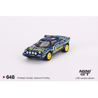 Mini GT 1/64 Lancia Stratos HF 1981 Rally MonteCarlo #4 Diecast Car