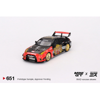 Mini GT 1/64 LB-Silhouette WORKS GT NISSAN 35GT-RR Ver.1 "BARONG" MINI GT x MIZU Diecast Car