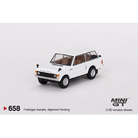 Mini GT 1/64 Range Rover Davos White Diecast Car