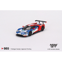 Mini GT 1/64 Ford GT #68 2019 24 Hrs of Le Mans LM GTE-Pro Ford Chip Ganassi Team USA