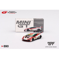 Mini GT 1/64 Lamborghini Huracán GT3 EVO2 #88 "JLOC Lamborghini GT3"  JLOC  2023 SUPER GT SERIES (Japan Exclusive) Diecast Model Car