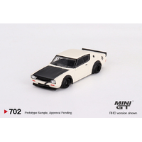 Mini GT 1/64 Nissan Skyline Kenmeri Liberty Walk White Diecast Model Car