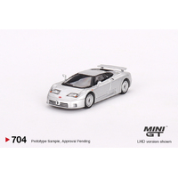 Mini GT 1/64 Bugatti EB110 GT Grigio Chiaro Diecast Car